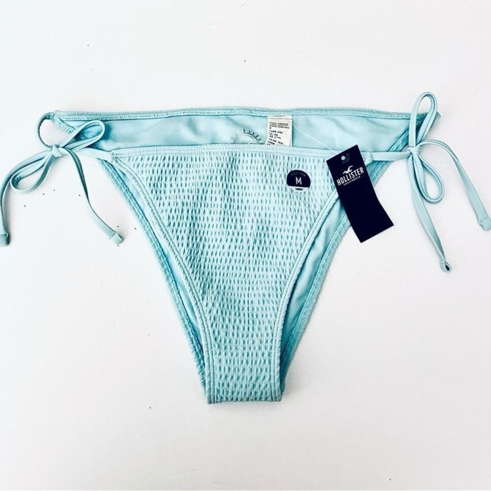 Hollister blue bikini cheeky bottoms Size M #swimwear #beachy